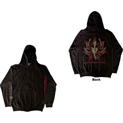 Picture of Tool Unisex Zipped Hoodie: Skeleton Tour 2022 Back Print (Small)