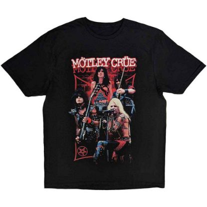 Picture of Motley Crue Unisex T-Shirt: Live Montage Red