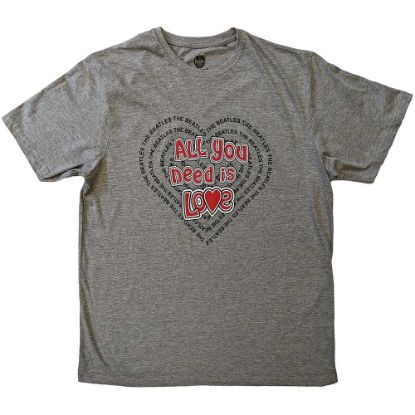 Picture of The Beatles Unisex T-Shirt: All You Need Is Love Heart