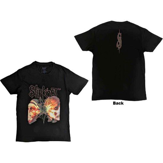 Picture of Slipknot Unisex T-Shirt: 2 Faces Back Print
