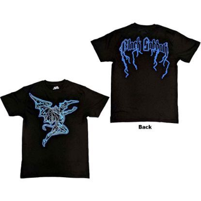 Picture of Black Sabbath Unisex T-Shirt: Lightning Henry Back Print