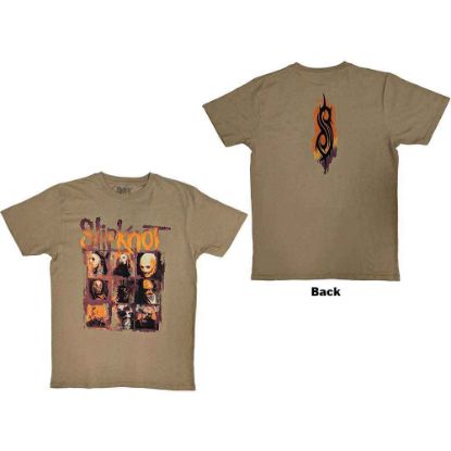 Picture of Slipknot Unisex T-Shirt: The End, So Far Grid Photos Back Print