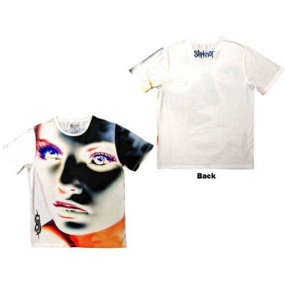 Picture of Slipknot Unisex Sublimation T-Shirt: Adderall Face Inverted Back Print