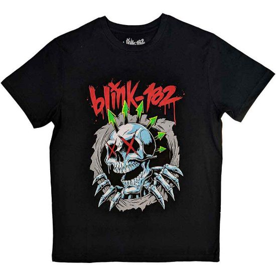 Picture of Blink-182 Unisex T-Shirt: Six Arrow Skull