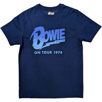 Picture of David Bowie Unisex T-Shirt: On Tour 1974