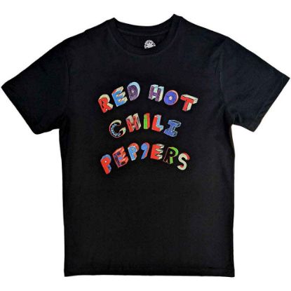 Picture of Red Hot Chili Peppers Unisex T-Shirt: Colourful Letters