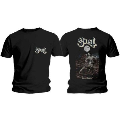 Picture of Ghost Unisex T-Shirt: Dance Macabre Cover & Logo Back Print