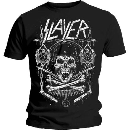 Picture of Slayer Unisex T-Shirt: Skull & Bones Revised