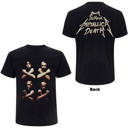 Picture of Metallica Unisex T-Shirt: Birth Death Crossed Arms Back Print