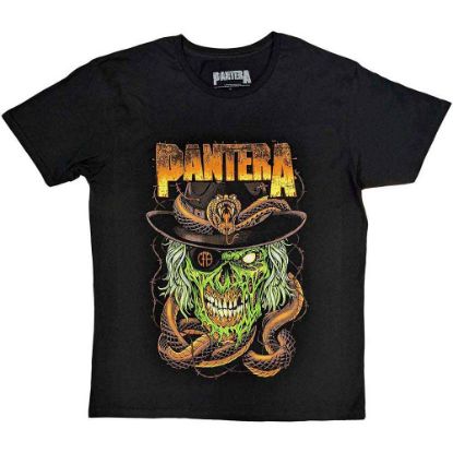 Picture of Pantera Unisex T-Shirt: Snake & Skull