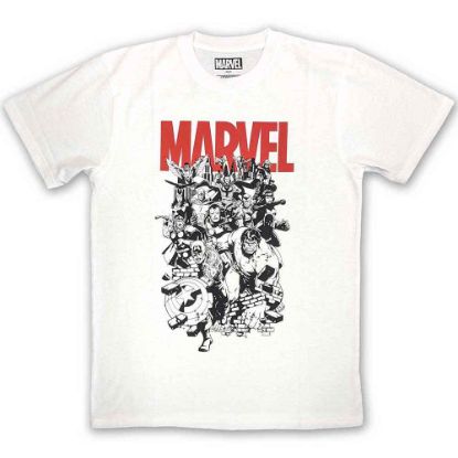 Picture of Marvel Comics Unisex T-Shirt: Black & White Characters