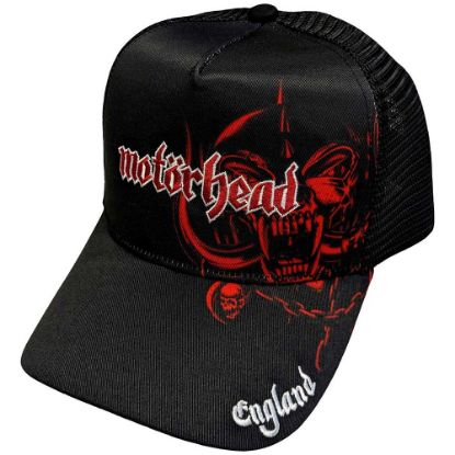 Picture of Motorhead Unisex Mesh Back Cap: England Red Warpig