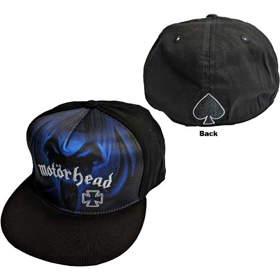 Picture of Motorhead Unisex Snapback Cap: Rock 'N' Roll Blue Mono