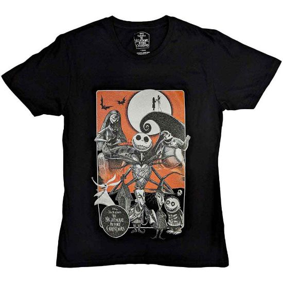 Picture of The Nightmare Before Christmas Unisex T-Shirt: Orange Moon Embellished