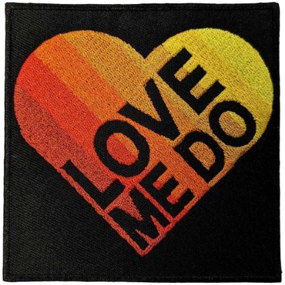 Picture of The Beatles Woven Patch: Love Me Do Gradient Heart (Standard) 