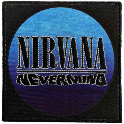 Picture of Nirvana Printed Patch: Nevermind Wavy Logo (Standard) 
