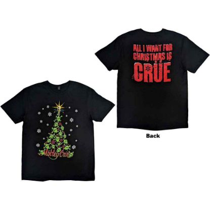 Picture of Motley Crue Unisex T-Shirt: Xmas Crue Back Print