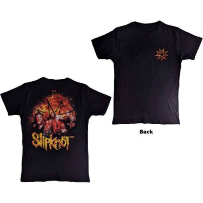 Picture of Slipknot Unisex T-Shirt: The End, So Far Flame Logo Back Print