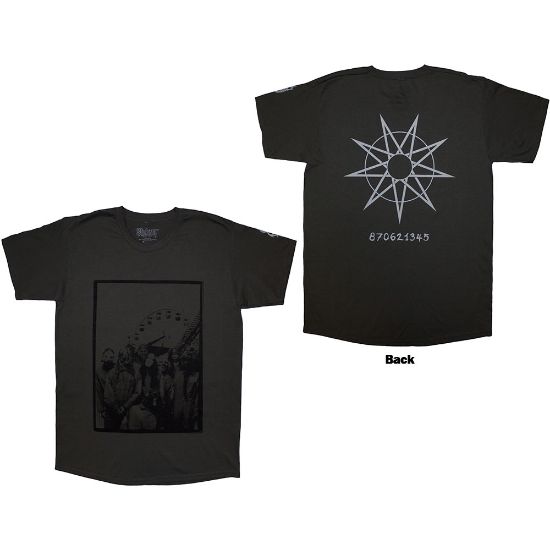 Picture of Slipknot Unisex T-Shirt: Amusement Park Back & Sleeve Print