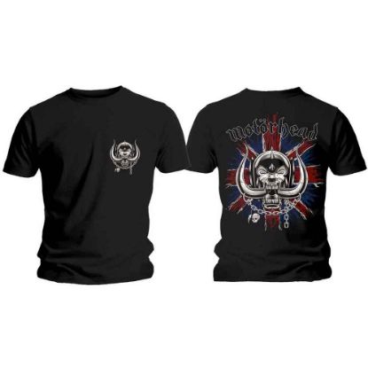 Picture of Motorhead Unisex T-Shirt: British War Pig & Logo Back Print