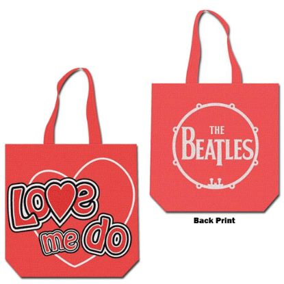 Picture of The Beatles Cotton Tote Bag: Love me do Back Print