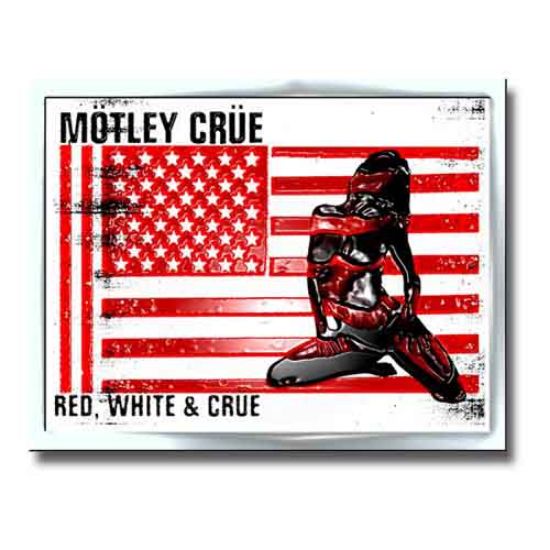 Picture of Motley Crue Pin Badge: Red, White & Crue