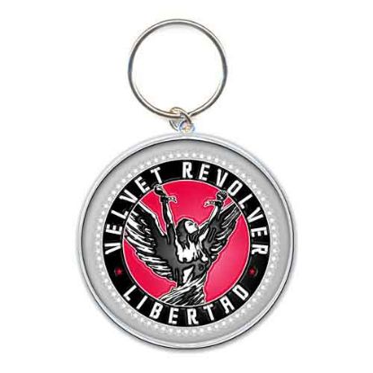 Picture of Velvet Revolver Keychain: Circle Logo (Enamel In-fill)