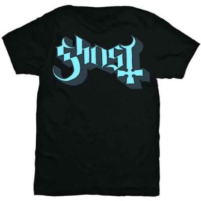 Picture of Ghost Unisex T-Shirt: Blue/Grey Keyline Logo