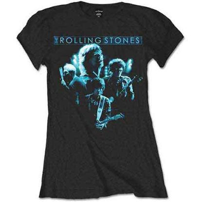 Picture of The Rolling Stones Ladies T-Shirt: Band Glow