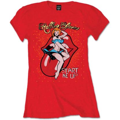Picture of The Rolling Stones Ladies T-Shirt: Start me up