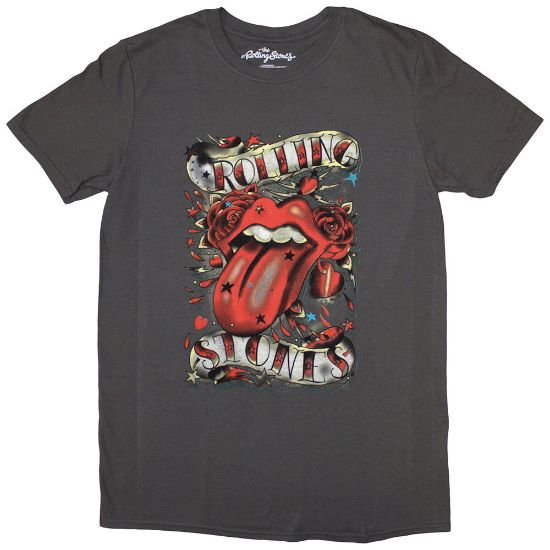 Picture of The Rolling Stones Ladies T-Shirt: Tongue & Stars