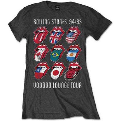 Picture of The Rolling Stones Ladies T-Shirt: Voodoo Lounge Tongues