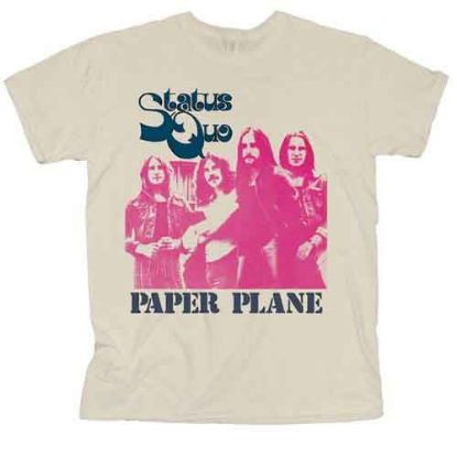 Picture of Status Quo Unisex T-Shirt: Paper Plane