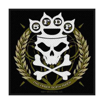 Picture of Five Finger Death Punch Woven Patch: Knuckles Crown (Standard)