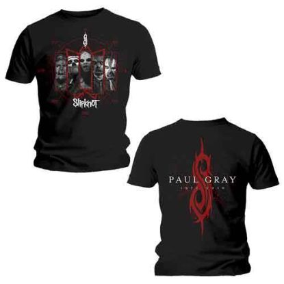 Picture of Slipknot Unisex T-Shirt: Paul Gray Back Print