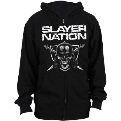 Picture of Slayer Unisex Zipped Hoodie: Slayer Nation