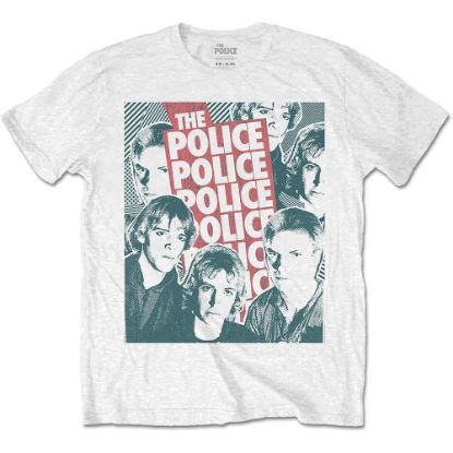 Picture of The Police Unisex T-Shirt: Half-tone Faces