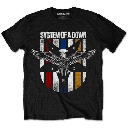 Picture of System Of A Down Unisex T-Shirt: Eagle Colours