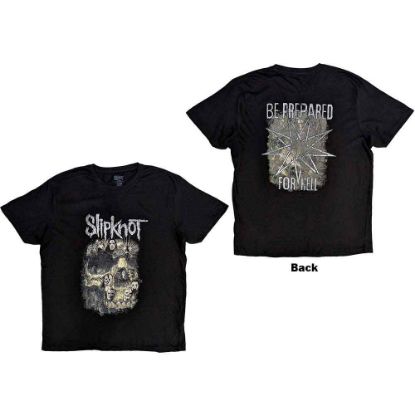 Picture of Slipknot Unisex T-Shirt: Skull Group Back Print
