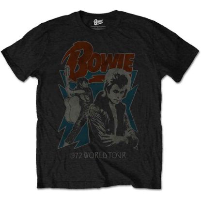 Picture of David Bowie Unisex T-Shirt: 1972 World Tour