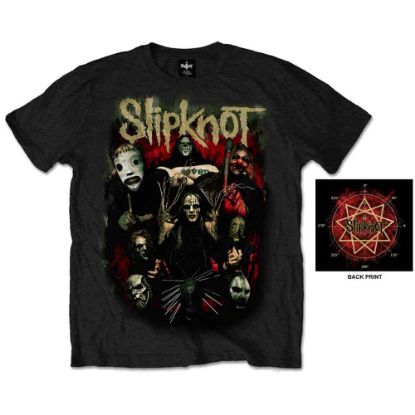 Picture of Slipknot Unisex T-Shirt: Come Play Dying Back Print