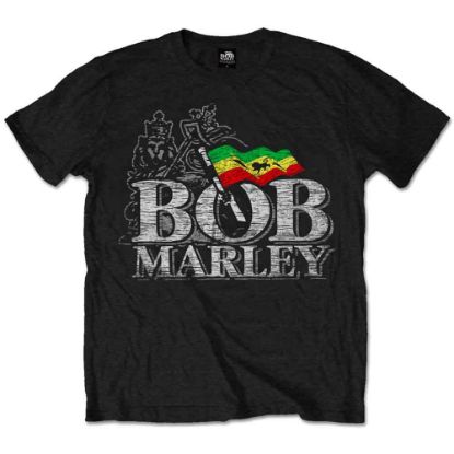 Picture of Bob Marley Unisex T-Shirt: Distressed Logo