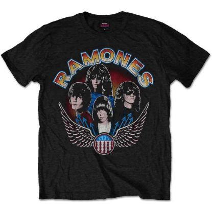 Picture of Ramones Unisex T-Shirt: Vintage Wings Photo