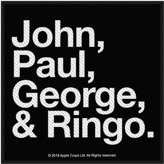 Picture of The Beatles Woven Patch: Jon, Paul, George & Ringo (Standard)