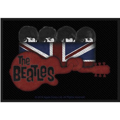 Picture of The Beatles Woven Patch: Guitar & Union Jack (Standard) 
