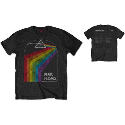 Picture of Pink Floyd Unisex T-Shirt: Dark Side of the Moon 1972 Tour Back Print