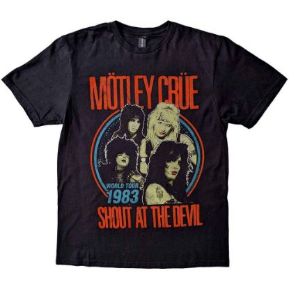 Picture of Motley Crue Unisex T-Shirt: Vintage World Tour Devil