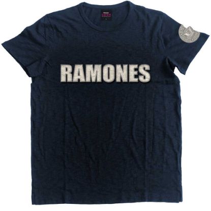 Picture of Ramones Unisex T-Shirt: Logo & Presidential Seal Applique