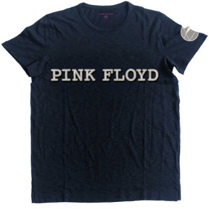 Picture of Pink Floyd Unisex T-Shirt: Logo & Prism Applique