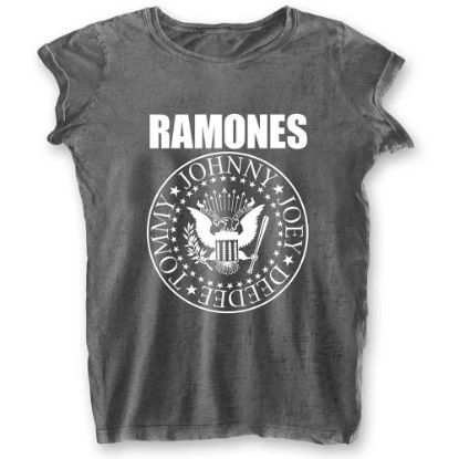 Picture of Ramones Ladies Burnout T-Shirt: Presidential Seal